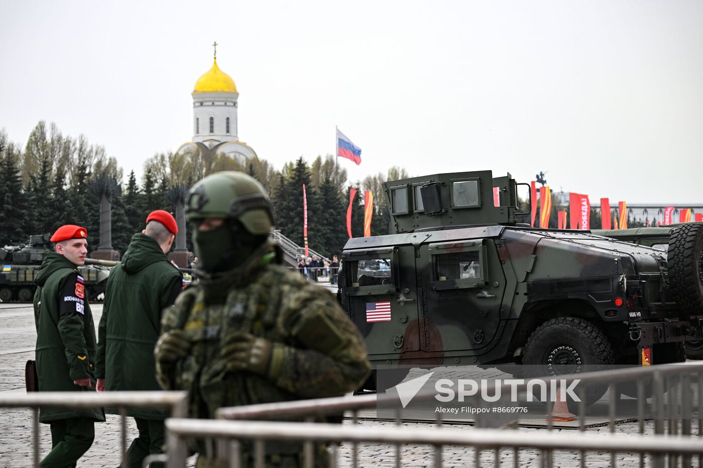 Russia Ukraine Captured Military Equipment Exhibition