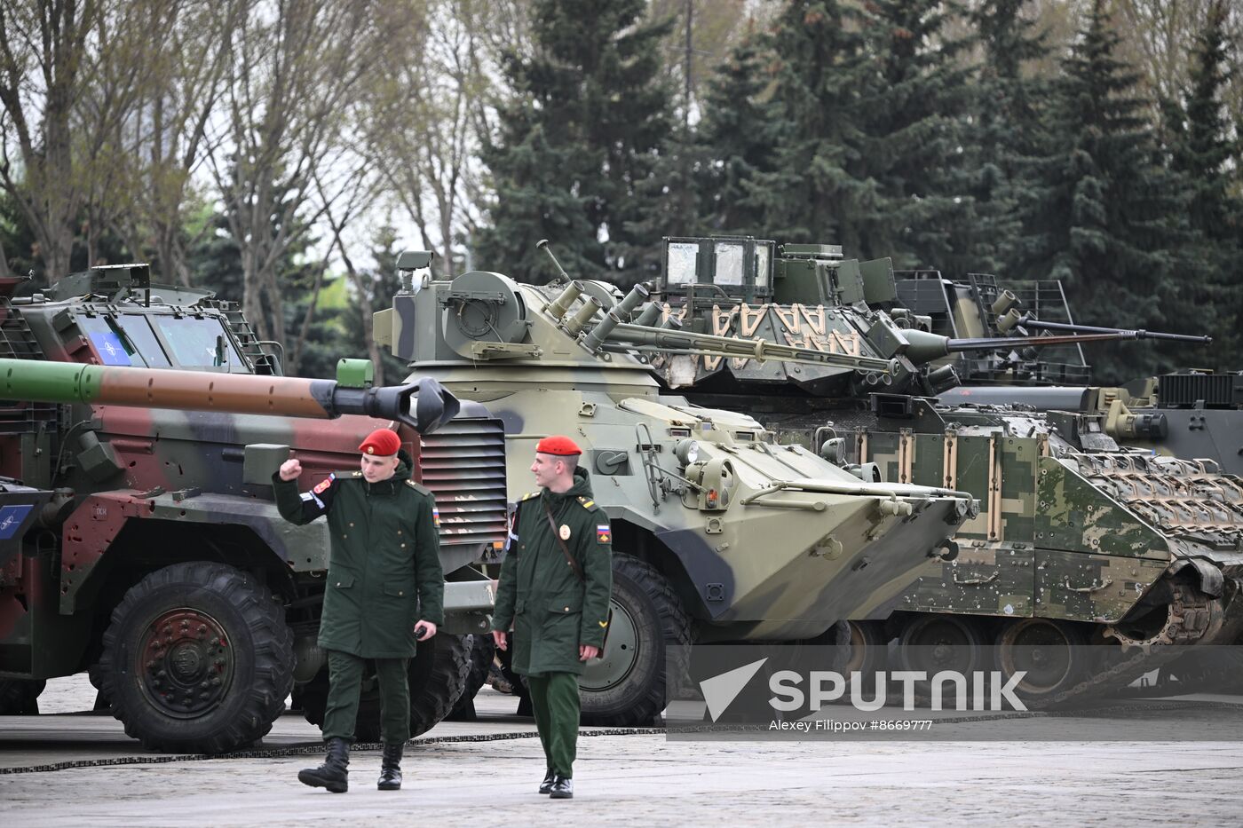 Russia Ukraine Captured Military Equipment Exhibition