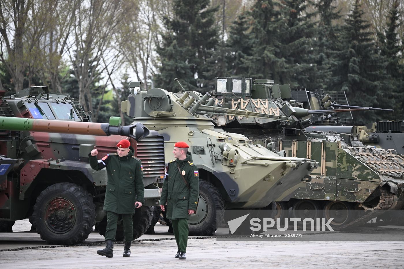 Russia Ukraine Captured Military Equipment Exhibition