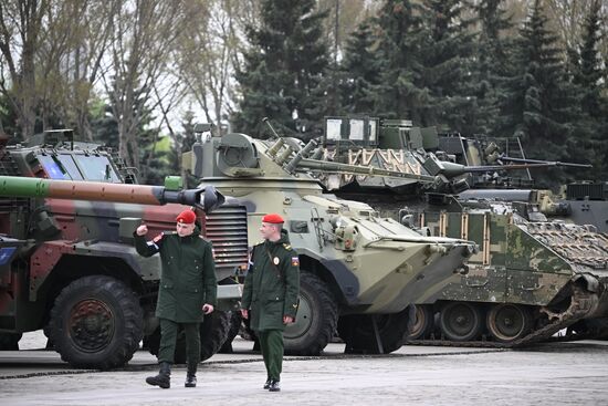 Russia Ukraine Captured Military Equipment Exhibition