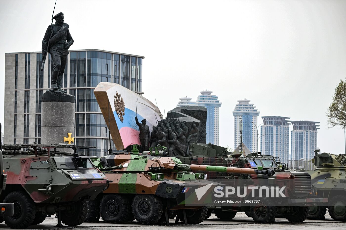 Russia Ukraine Captured Military Equipment Exhibition