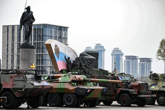 Russia Ukraine Captured Military Equipment Exhibition