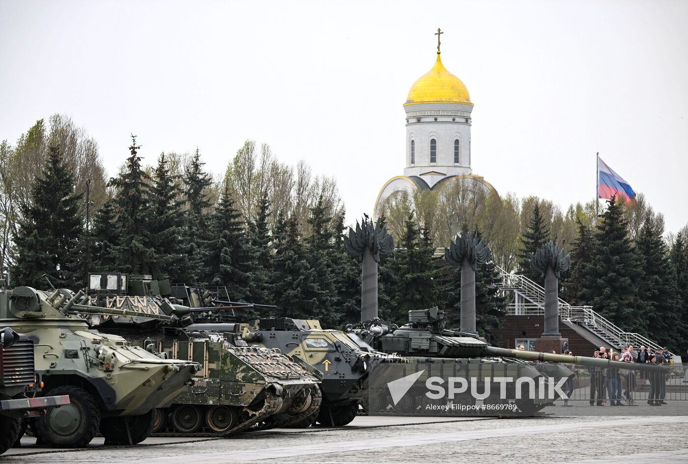 Russia Ukraine Captured Military Equipment Exhibition