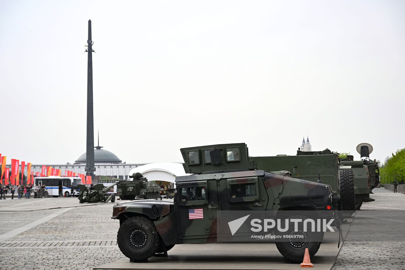 Russia Ukraine Captured Military Equipment Exhibition