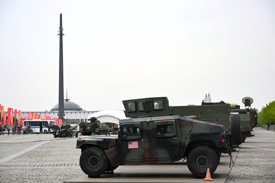 Russia Ukraine Captured Military Equipment Exhibition