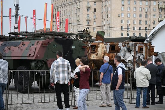 Russia Ukraine Captured Military Equipment Exhibition