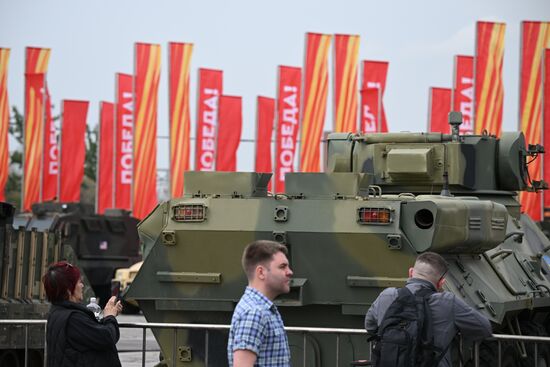Russia Ukraine Captured Military Equipment Exhibition