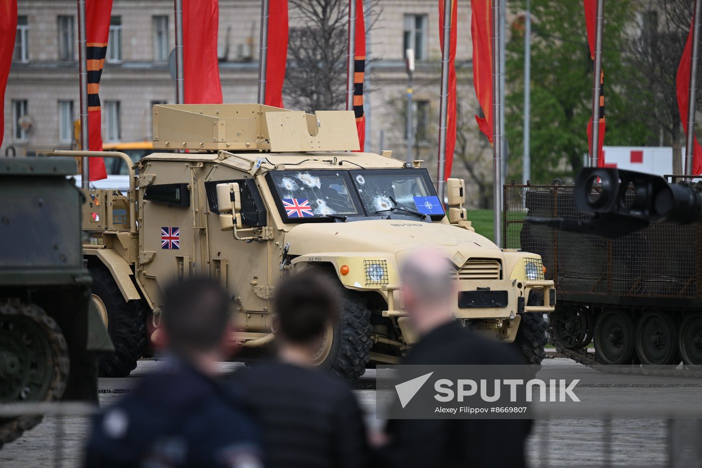 Russia Ukraine Captured Military Equipment Exhibition