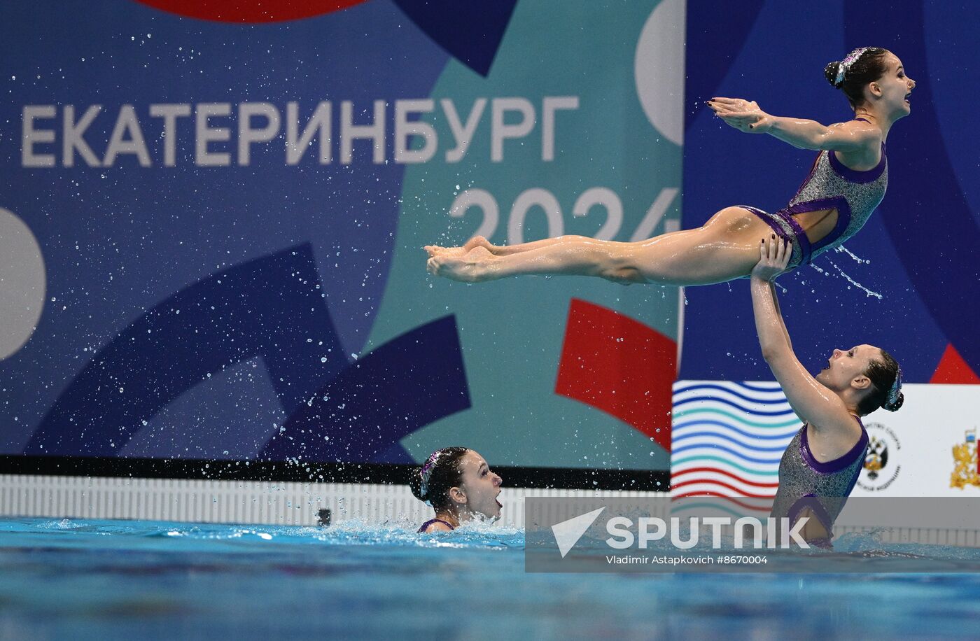 Russia Artistic Swimming Championships Team Acrobatic