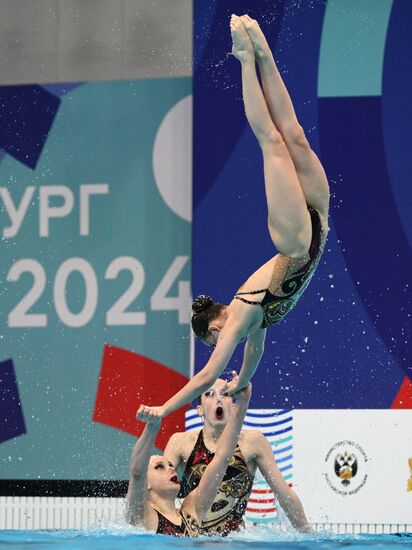 Russia Artistic Swimming Championships Team Acrobatic