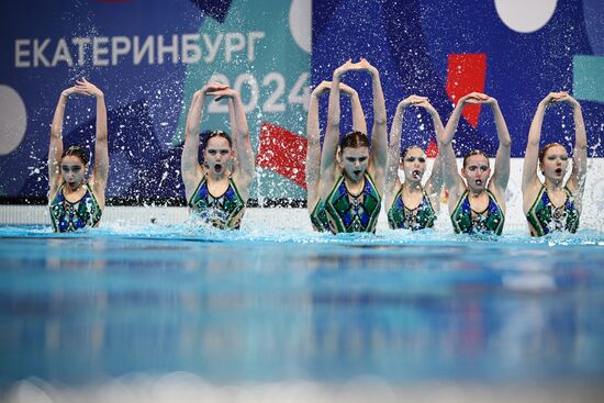 Russia Artistic Swimming Championships Team Acrobatic