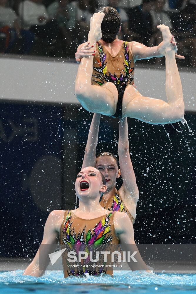 Russia Artistic Swimming Championships Team Acrobatic