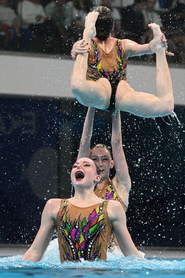 Russia Artistic Swimming Championships Team Acrobatic