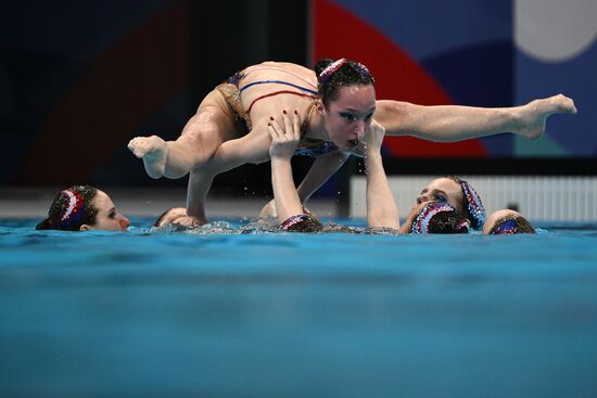 Russia Artistic Swimming Championships Team Acrobatic