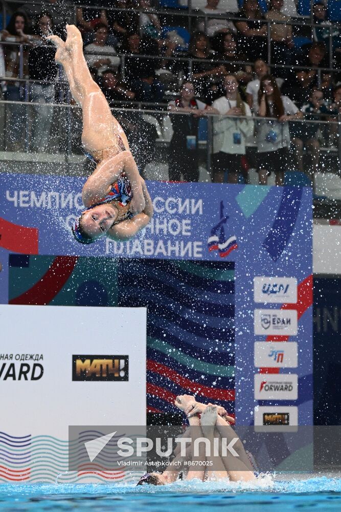 Russia Artistic Swimming Championships Team Acrobatic