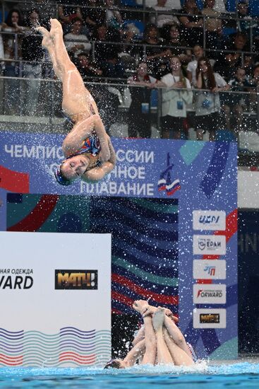 Russia Artistic Swimming Championships Team Acrobatic