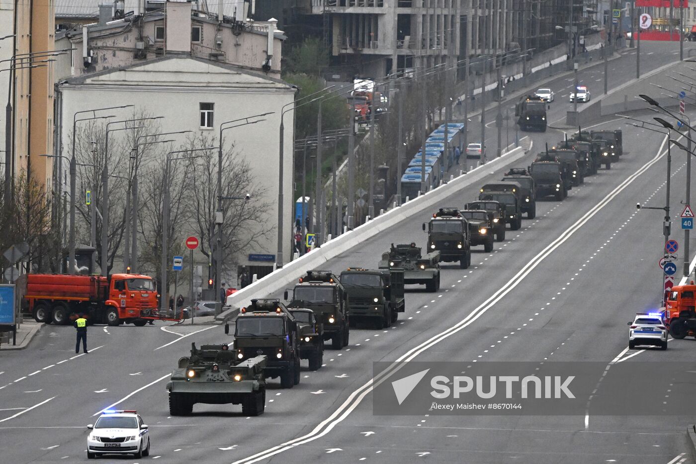 Russia WWII Victory Parade Rehearsal