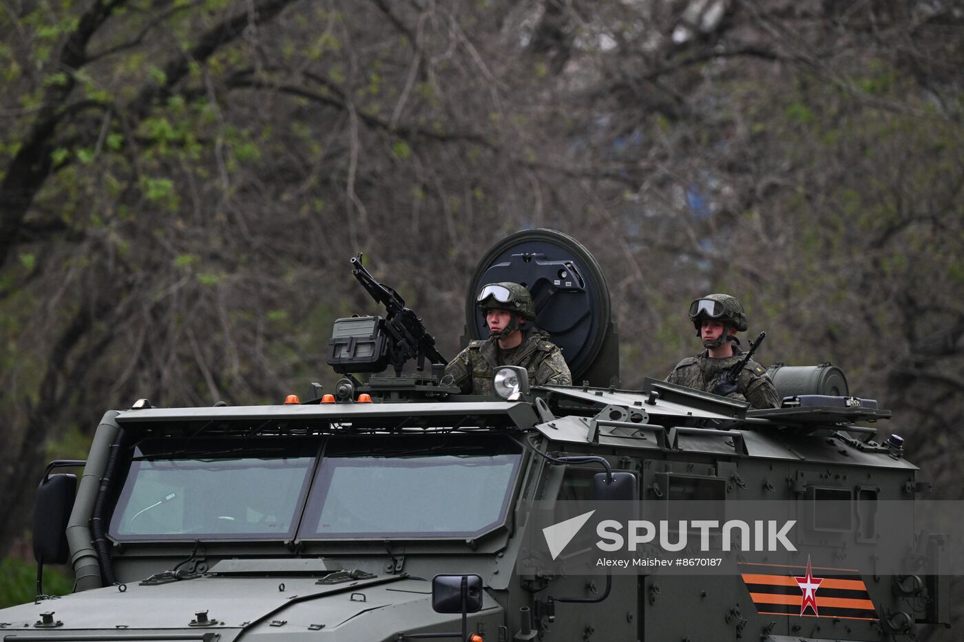 Russia WWII Victory Parade Rehearsal