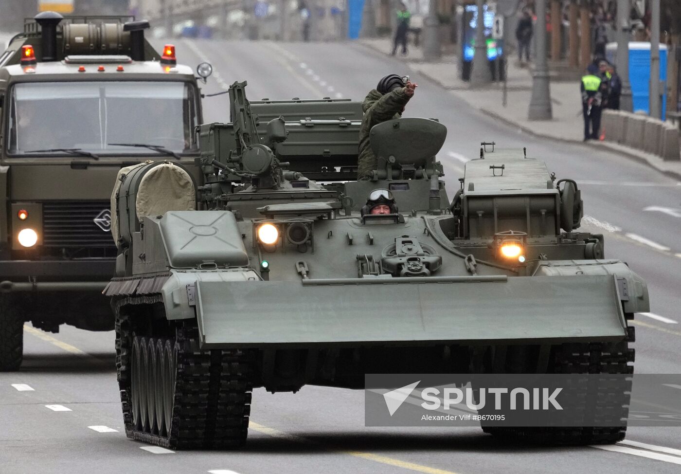 Russia WWII Victory Parade Rehearsal