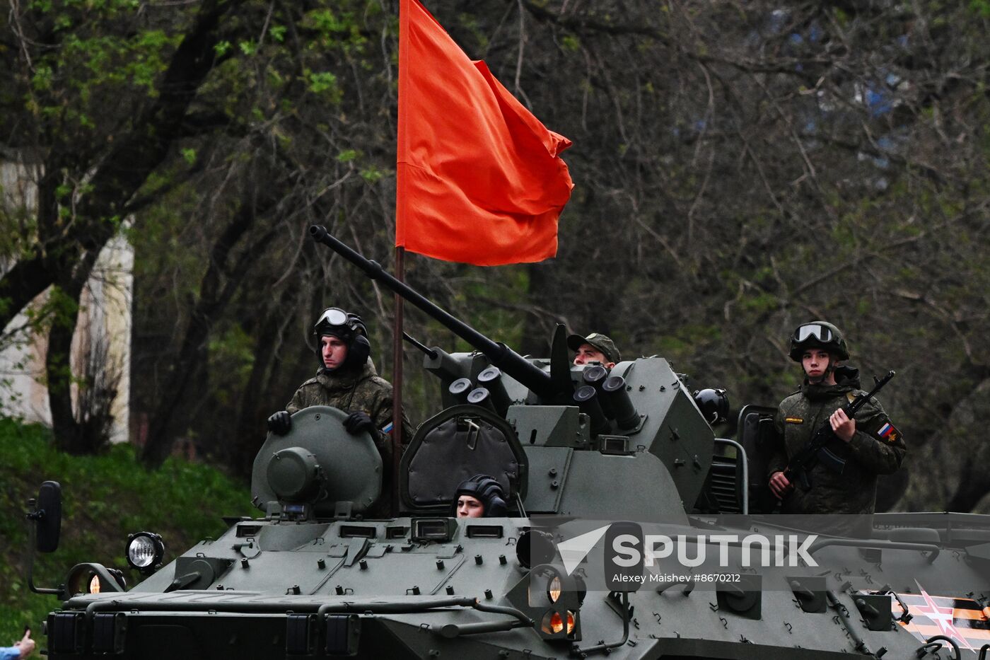 Russia WWII Victory Parade Rehearsal