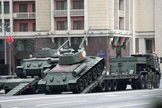 Russia WWII Victory Parade Rehearsal
