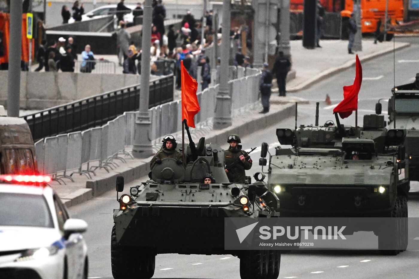 Russia WWII Victory Parade Rehearsal