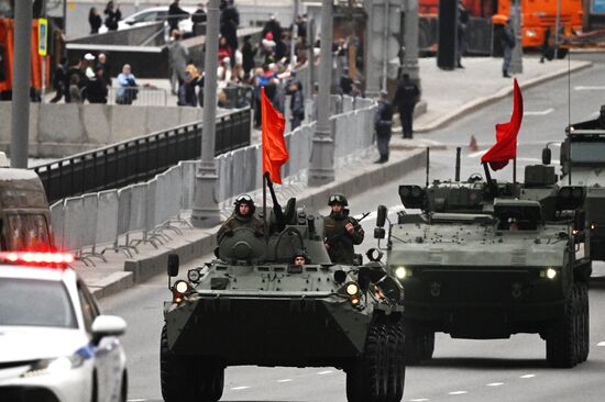 Russia WWII Victory Parade Rehearsal