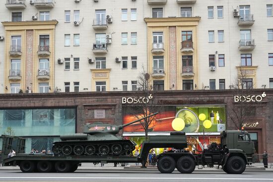 Russia WWII Victory Parade Rehearsal