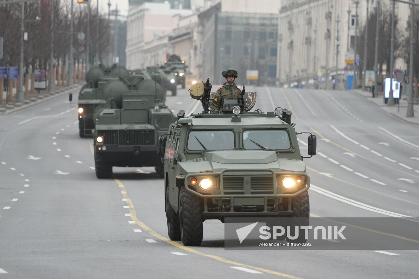 Russia WWII Victory Parade Rehearsal