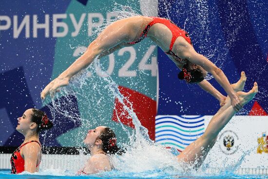 Russia Artistic Swimming Championships Team Acrobatic