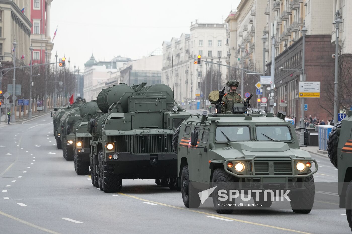 Russia WWII Victory Parade Rehearsal