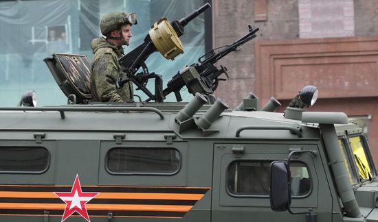 Russia WWII Victory Parade Rehearsal