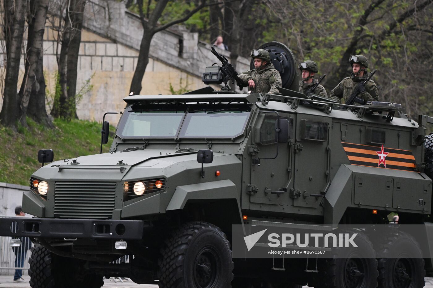 Russia WWII Victory Parade Rehearsal
