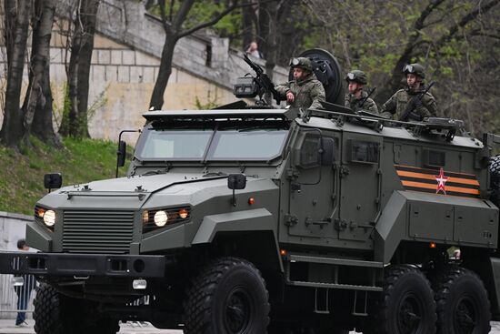 Russia WWII Victory Parade Rehearsal
