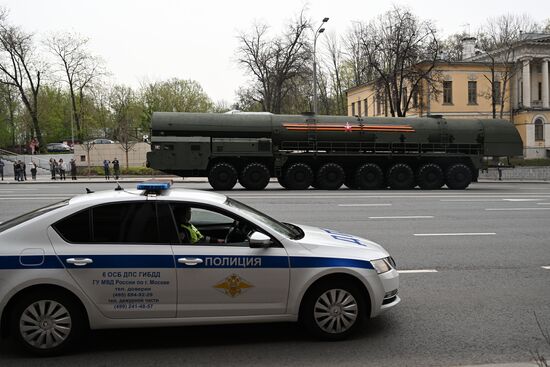 Russia WWII Victory Parade Rehearsal