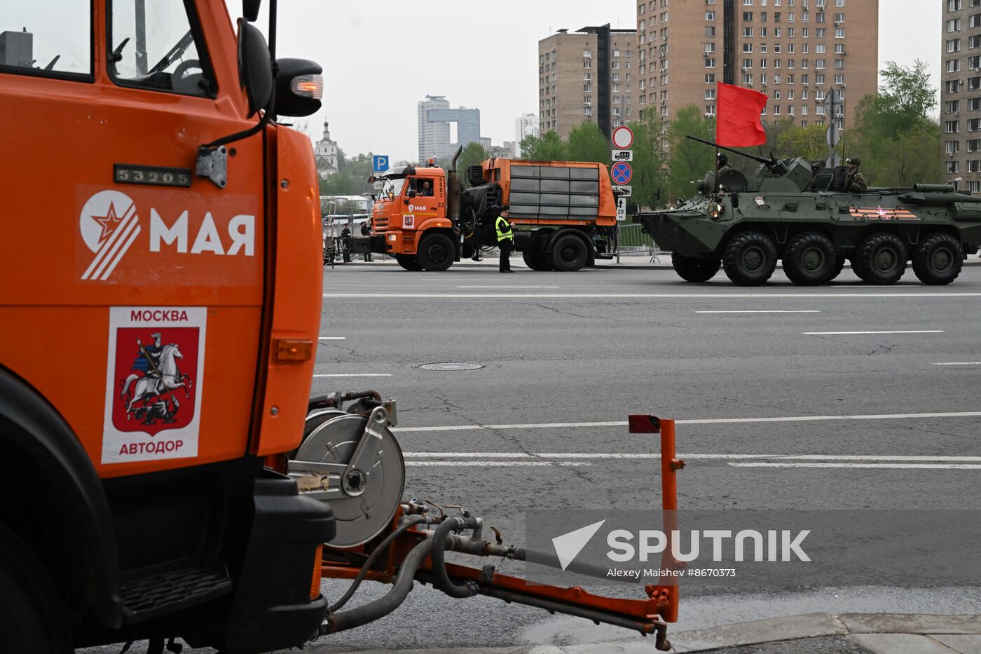 Russia WWII Victory Parade Rehearsal