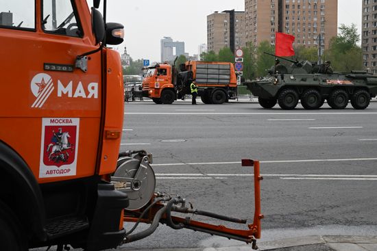 Russia WWII Victory Parade Rehearsal