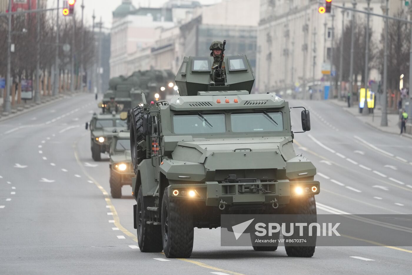 Russia WWII Victory Parade Rehearsal