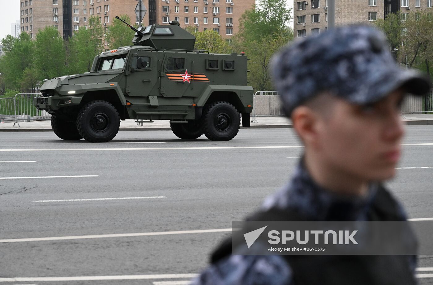 Russia WWII Victory Parade Rehearsal