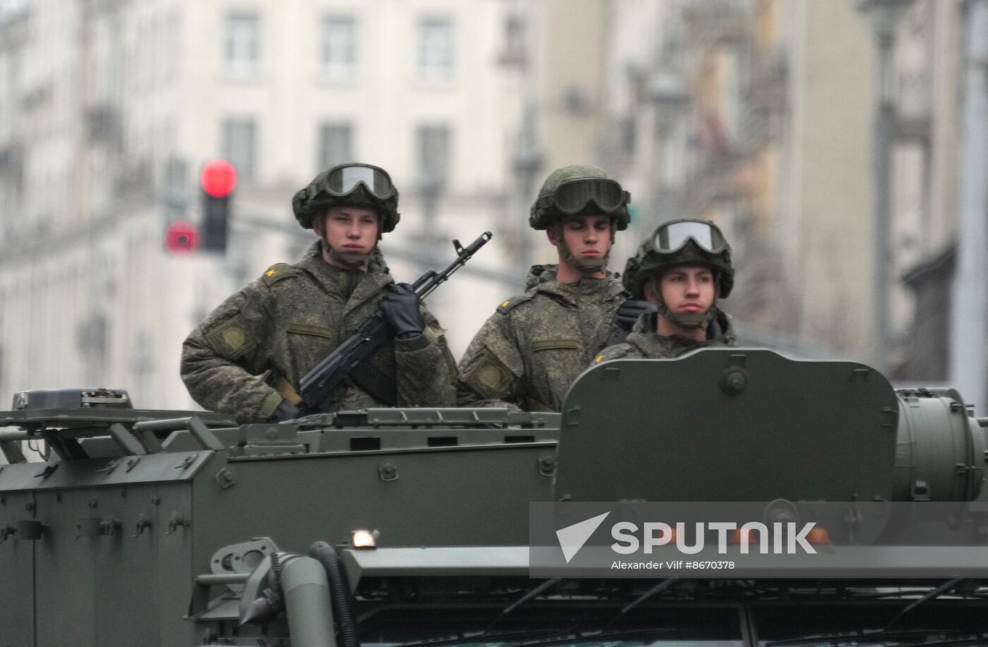 Russia WWII Victory Parade Rehearsal