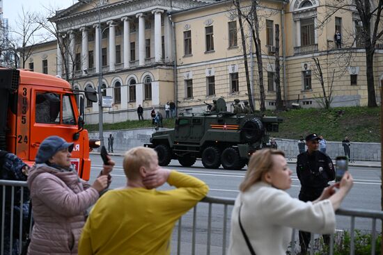 Russia WWII Victory Parade Rehearsal