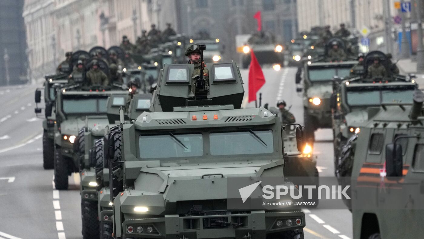 Russia WWII Victory Parade Rehearsal