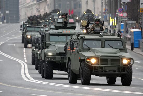 Russia WWII Victory Parade Rehearsal
