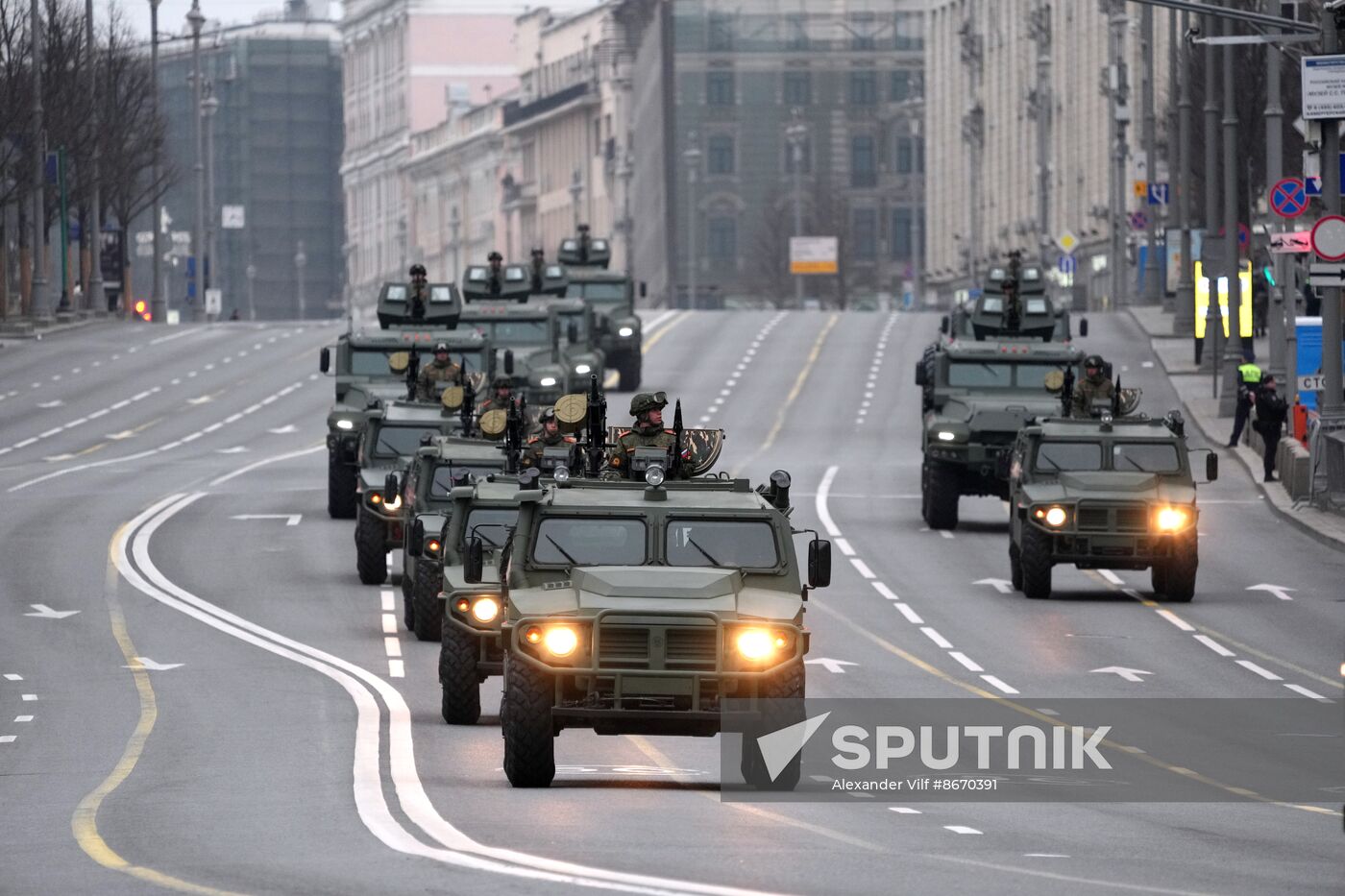 Russia WWII Victory Parade Rehearsal