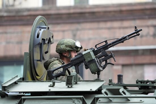 Russia WWII Victory Parade Rehearsal