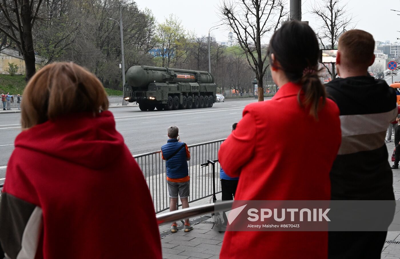 Russia WWII Victory Parade Rehearsal