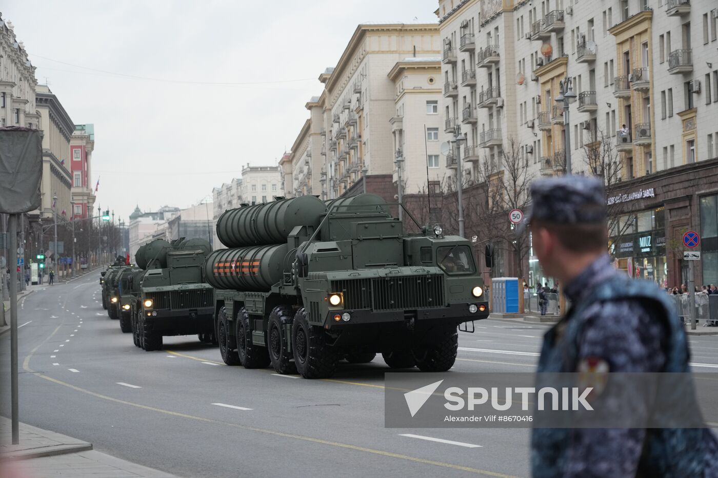 Russia WWII Victory Parade Rehearsal