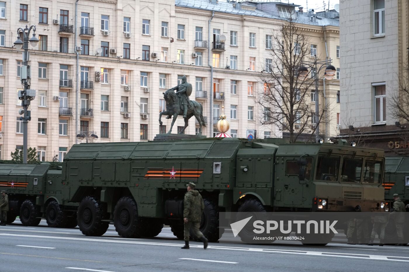 Russia WWII Victory Parade Rehearsal