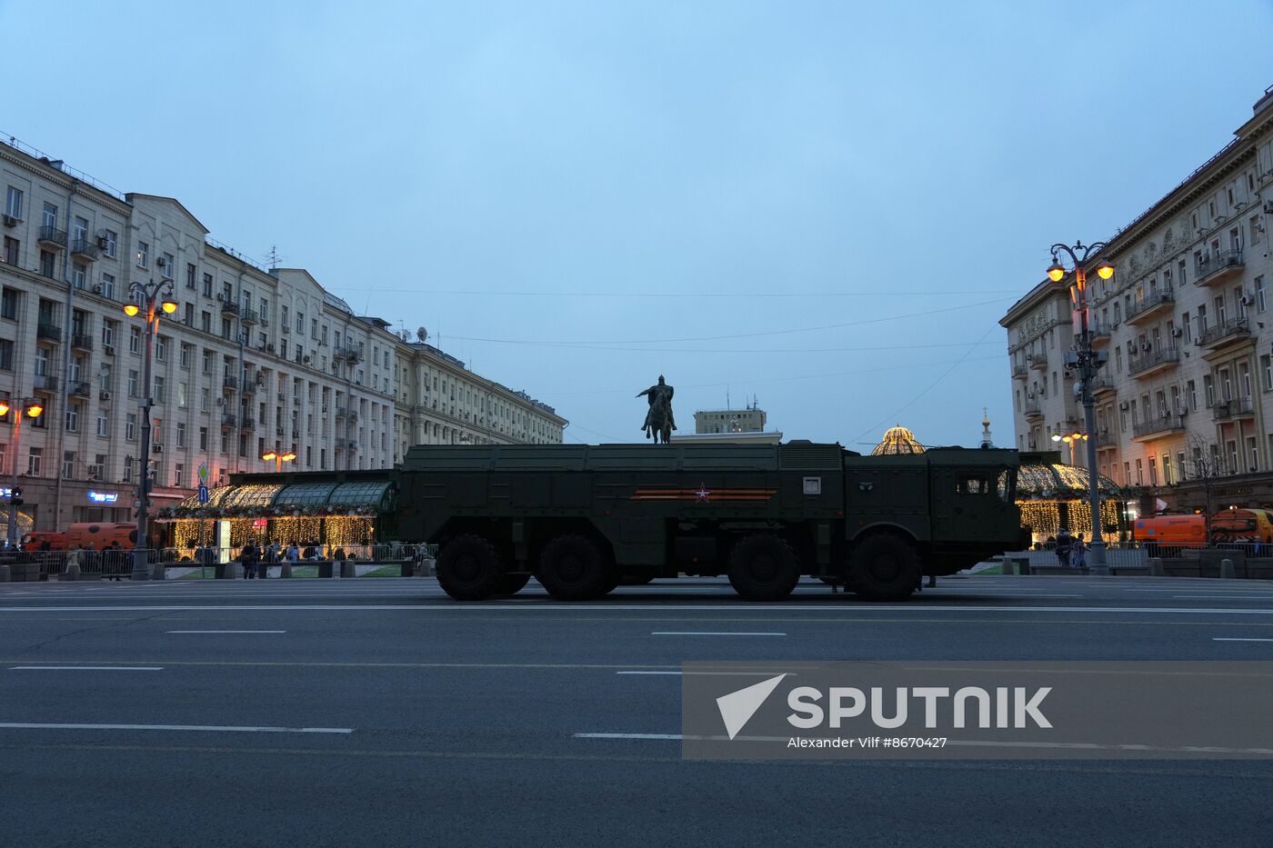 Russia WWII Victory Parade Rehearsal