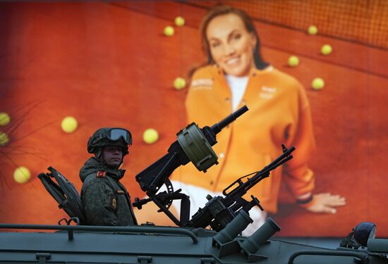 Russia WWII Victory Parade Rehearsal
